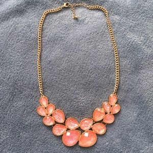 Pink teardrop necklace
